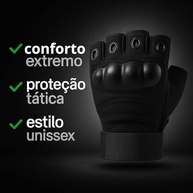 Luva Tática Meio Dedo Premium: Conforto, Proteção e Grip Inigualável para Aventura e Treinos! - imagem 4