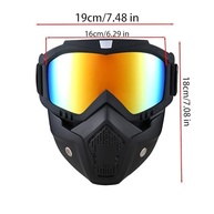 Máscara Tática Removível: Proteção e Estilo para Motocross, Paintball e Aventura! - imagem 4
