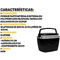 Caixa Térmica 6L Mor: Gelada em Qualquer Aventura! - imagem 2