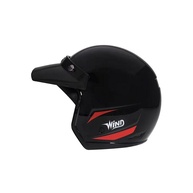 Capacete Wind Tecno Preto Fosco/Vermelho: Segurança e Estilo para suas Aventuras - imagem 1