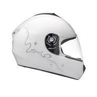 Capacete Moto Infantil Fly Young Belle Branco e Prata: Segurança e Estilo para Pequenos Aventureiros! - imagem 1