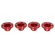 Tampa de Trava de Pneu RC Domary: Liga de Alumínio Premium para Axial 1/6 SCX6 JLU (Vermelho) - imagem 4