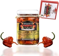 Pimenta Carolina Reaper In Natura Curtida 6 Meses No Azeite - imagem 1