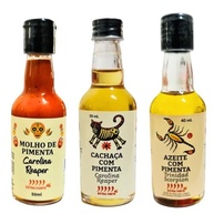 Kit Pimentas Molho Cachaça e Azeite com Pimenta Carolina Reaper - imagem 3