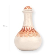 Moringa ou Azeiteira Artesanal do Vale do Jequitinhonha, Cerâmica Decorativa com Tampa, 14 cm Altura, 80 ml - imagem 3
