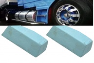 Kit 2 Pedras Azuis para Polimento de Rodas de Caminhão e Tanque Cromado (650gr) - imagem 1