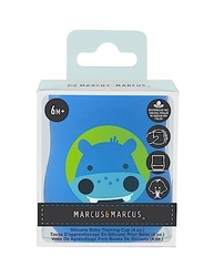 Copo Anatômico em Silicone 120ml Hipopótamo Lucas Azul - Seguro e Ergonômico para Bebês - imagem 4