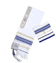 Talit Messiânico Azul 55 X 180 Cm - Original De Israel - imagem 5
