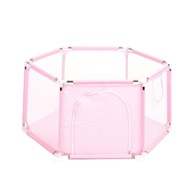 Cercadinho Hexagonal PlayPen para Bebê 126x108x66 cm - Rosa e Azul - imagem 2