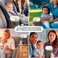 Bolsa Térmica Porta Mamadeira para Maternidade - Azul Marinho | Mantém Bebê Confortável e Alimentação Pronta - imagem 3