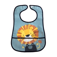 Babador Impermeável com Bolso Coletor Clingo Luke Azul - Proteção e Conforto para Refeições sem Sujeira - imagem 1