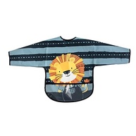 Babador Impermeável com Mangas Longas e Bolso Coletor - Clingo Luke Azul - imagem 2