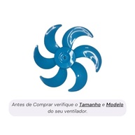 Hélice 6 Pás 40cm para Ventilador Cadence - Turbo Azul Eros Supreme VTR - imagem 4