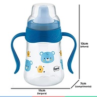 Caneca Aprendizado Fiona 180 ml Azul - Transição Segura da Mamadeira ao Copo - imagem 3