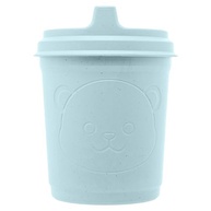 Copo de Bambu com Tampa Baby Bear Azul 450ml - Sustentável e Charmoso - imagem 5