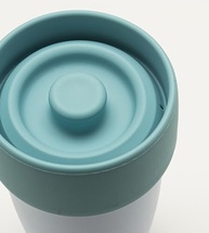 Copo de Treinamento em Silicone 360º 240ml Twibex Azul - Seguro, Antivazamento e Livre de BPA - imagem 4