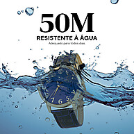 Relógio Champion Masculino Dourado com Couro Azul - imagem 2