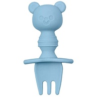 Kit Talheres de Silicone para Bebês Ursinho Azul - Seguro, Ergonômico e Livre de BPA - imagem 4