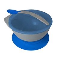 Prato com Ventosa e Colher Colors Azul da Clingo - Segurança e Conforto para Bebês - imagem 4