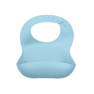 Babador de Silicone Life NT-23 para Bebê Azul, Fecho com Botão, Livre de BPA, Grau Alimentício, Ideal para Crianças e Bebês - imagem 1