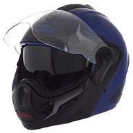 Capacete Mixs MX Captiva Robocop Azul: Segurança e Estilo com Viseira Solar Interna - imagem 5