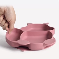 Prato em Silicone com Formato de Esquilo para Bebês e Crianças - Azul - imagem 5