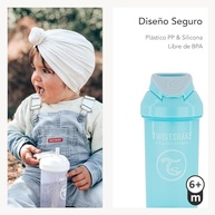 Copinho com Canudo Twistshake 360ml Azul Pastel - Seguro, Antivazamento e Ideal para Bebês a Partir de 6 Meses - imagem 5