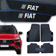Jogo de Tapetes Automotivos Emborrachados Universal Fiat Azul 5 Peças - Proteção e Estilo - imagem 1