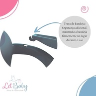 Poltrona Cadeirinha Infantil Portátil com Bandeja para Colorir - Plasútil Azul - imagem 4