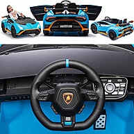 Carro Elétrico Lamborghini Huracan 12V Zippy Toys Azul - imagem 2