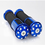 Manopla Esportiva Moto Antiderrapante Universal - Par Preta Cromada Dourada Azul - imagem 5
