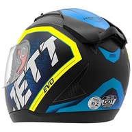 Capacete Fechado Pro Tork Jett Evo Line Fosco Azul/Amarelo - Tamanho 56: Segurança e Estilo para Sua Pilotagem - imagem 2