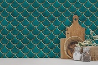 Azulejo Autoadesivo 3D para Backsplash - Mosaicowall com Design Moderno para Cozinha e Banheiro (Azul-Petróleo) - imagem 5