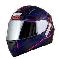 Capacete X11 Trust Pro 11: Segurança e Estilo Unissex (Azul/Vermelho) - imagem 2