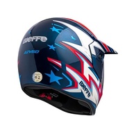 Capacete Moto Bieffe 3 Sport AZV50 Jean Azevedo - Azul e Vermelho | Segurança e Estilo - imagem 5