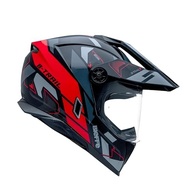 Capacete Moto Bieffe B-Trail Conquest Preto Vermelho com Óculos Interno - Segurança e Estilo - imagem 3
