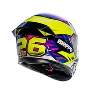 Capacete Bieffe B-12 KF Amarelo Limão/Roxo 60: Segurança e Estilo com Duas Viseiras - imagem 5