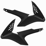 Carenagem Lateral Tanque Bros NXR 160 "B" (Par) 2015-2017 Preto - Encaixe Perfeito e Alta Durabilidade - imagem 1