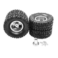 Kit 4 Pneus de Borracha Prata para Carros RC B14, B16, B24, B36, Q61 - Tração e Durabilidade Superior - imagem 1