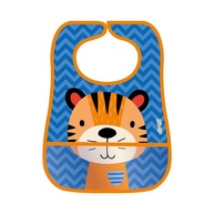 Babador Impermeável com Bolso Coletor - Tigre, Clingo, Rosa | Proteção e Estilo para Bebês - imagem 1