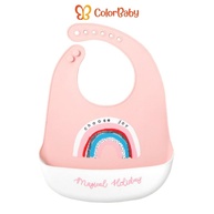 Babador de Silicone Cata-Migalhas ColorBaby: Limpeza Fácil! - imagem 1