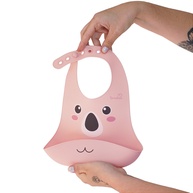 Babador de Silicone Rosa Coala: Prático e Divertido! - imagem 1