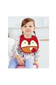 Skip Hop Babador de Silicone Cata-Migalhas Zoo Raposa - Prático, Dobrável e Confortável para Bebês - imagem 3