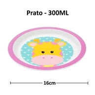 Kit Papinha Girafinha Buba - Prato, Talheres, Copo e Babador Infantil - imagem 4