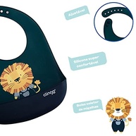 Babador de Silicone com Bolso Coletor Clingo Luke Azul - Proteção e Conforto nas Refeições - imagem 4