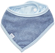 Babador Bandana Jeans Impermeável para Bebê - Estilo e Proteção na Hora da Refeição - imagem 1