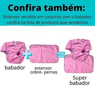 Babador Manga Longa Liso (rosa) - imagem 5