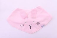 Babador Bandana Coelho Rosa - Proteção e Estilo para Bebês - imagem 2