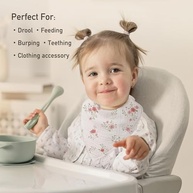 CIVARUA KIDS Babadores de musselina, pacote com 8, babador bandana para baba e dentição, algodão macio absorvente para meninas e meninos - imagem 3