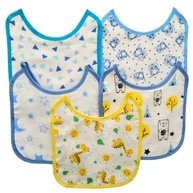 Kit 5 Babadores de Algodão 100% - Proteção Macia e Absorvente para Bebês a Partir de 6 Meses - imagem 3